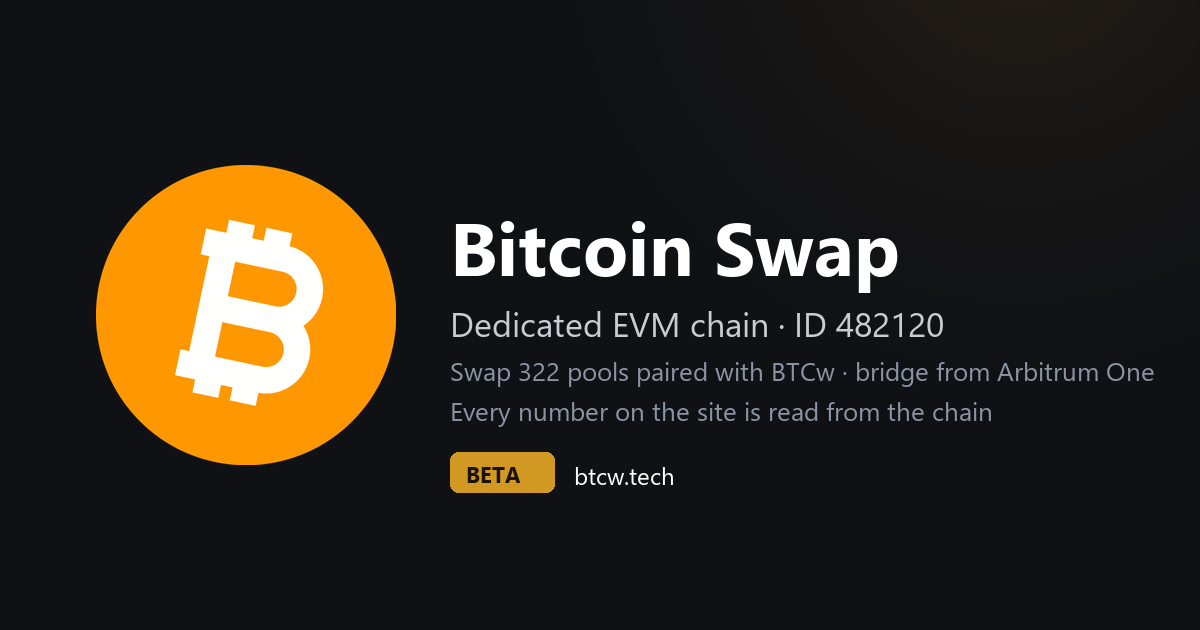 Bitcoin Swap social card